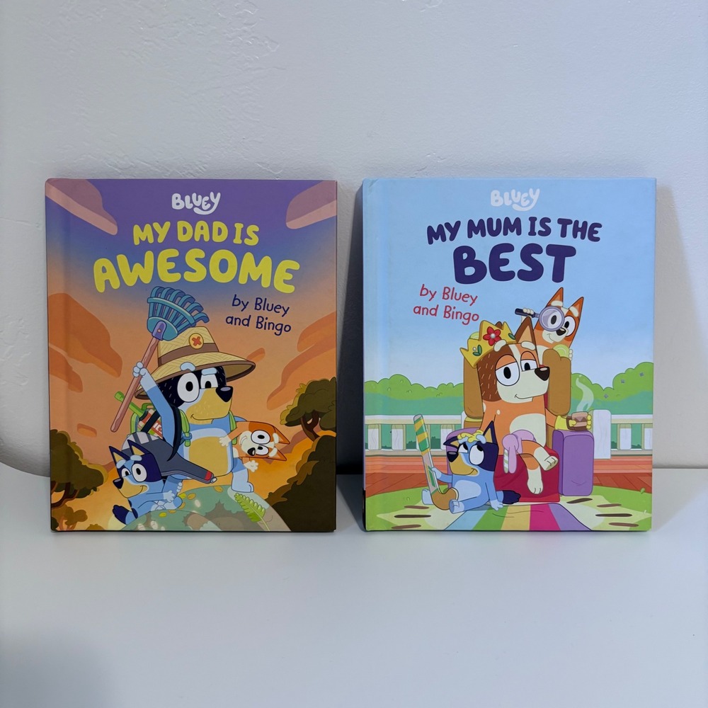 Bluey Hardcover Books My Dad Is Awesome My Mum Is The Best Set Childrens Books